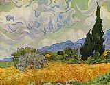 wheat field with cypresses 1889 by Vincent van Gogh